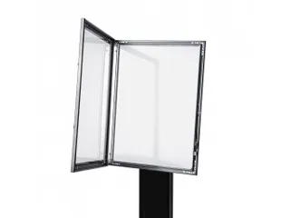 Menustandaard LED Verlicht Zwart 4xA4 - 5