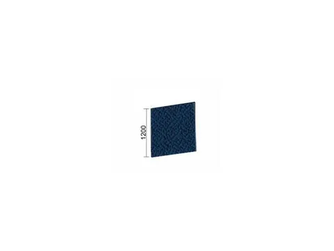 geluidabsorberende scheidingswand,HxBxD 1200x1400x41mm,wand stof,blauw