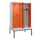 PBM-locker met bank,HxBxD 2120x1200x815mm,4vak,vak B 300mm