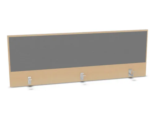 opzetpaneel,v. bureau,aanbouw achter,B 1600mm,NE-esdoorn,BN8078-grijs