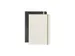 Carnet de notes Pure Croco A5 ligné 2 pces 80gramme 160pages noir et