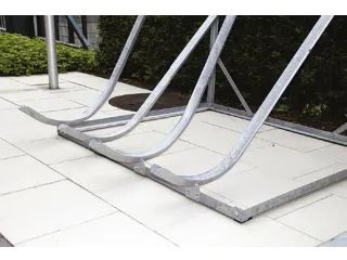 verticaal fietsenrek,L 1400mm,4instelplaatsen,gebruik eenzijdig - 1