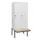 locker met bank,HxBxD 1950x800x815mm,2vak,vak B 400mm,draaigrendel