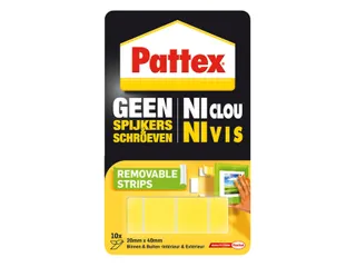 Supermontagestrip Pattex 2kg verwijderbaar 10 stuks - 2