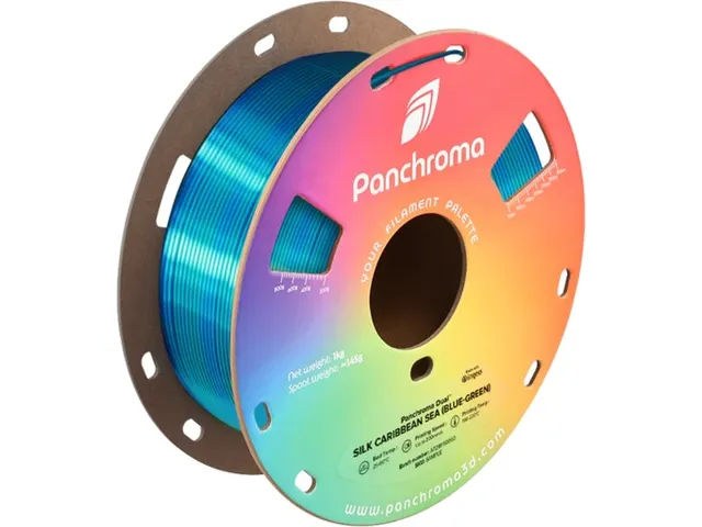 PLA Dual Silk 1,75mm blauw-groen 1kg Panchroma 3D Filament