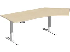 Av. régl. él. hauteur bureau d'angle HxlxP 730-1230x2166x1130mm
