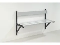 wandbank HxLxD 710x1015x360mm aluminium lijsten frame staal RAL7016