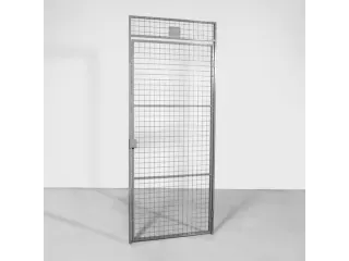 vleugeldeur,v. scheidingswandsysteem,HxB 2200x1200mm,hangslot,staal - 3