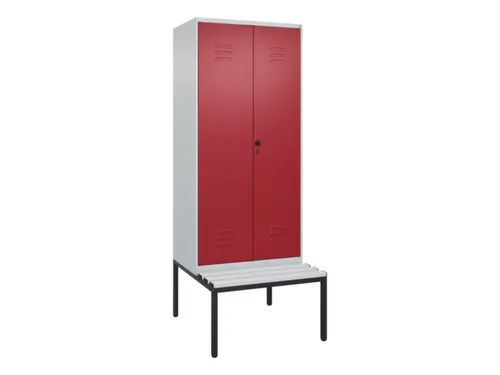 locker voor scheiding van kleding,HxBxD 2120x800x815mm,2vak