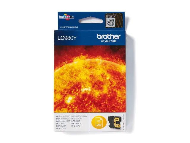 Inktcartridge Brother LC-980Y geel