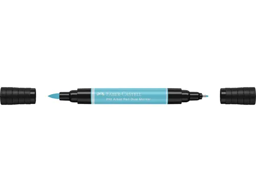 Tekenstift Faber-Castell Pitt Artist Pen duo marker 154 licht kobalt t