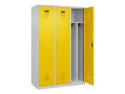 locker voor scheiding van kleding,HxBxD 1850x1200x500mm,3vak