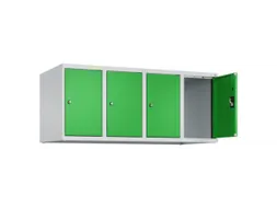 opzetkast,v. locker,4vak.,vak B 300mm,HxBxD 500x1200x500mm