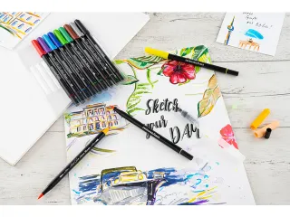 Sketch marker Eberhard Faber 12 stuks assorti kleuren - 4