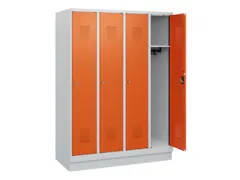 schoollocker,HxBxD 1630x1200x500mm,4vak,vak B 300mm,cil.-slot,sokkel