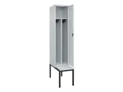 locker met bank,voor scheiding van kleding,HxBxD 2120x400x815mm,1vak