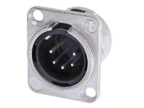 Neutrik - Xlr Chassisdeel, 5-Polig Mannelijk, Verzilverd, Vernikkeld,