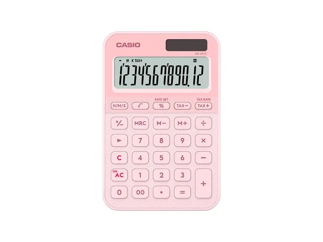 Rekenmachine Casio MS-20YC-LP roze