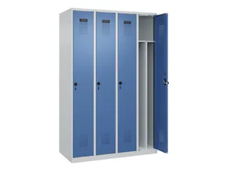 locker voor scheiding van kleding,HxBxD 1850x1200x500mm,4vak - 1