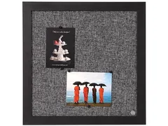 Bisilque Notitiebord 45x45cm Black Shadow Lichtgrijs