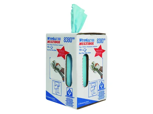 WypAll 8380 poetsdoek X60 Hydroknit 1-laags blauw
