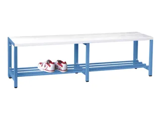 omkleedbank,HxLxD 430x1500x370mm,onderstel RAL5012 - 2