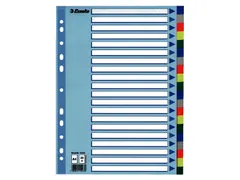 Tabbladen Esselte A4 11-Gaats Pp 20-Delig Index