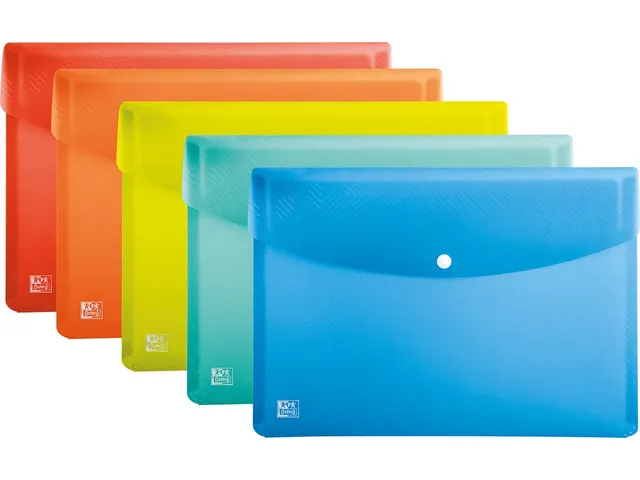 Urban documentenmap met drukknopsluiting A5 PP