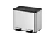 Eko Essential Recycler Pedaalemmer 15+15 Liter Mat RVS
