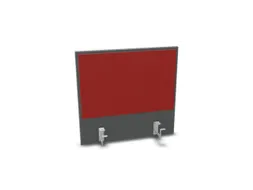 opzetpaneel bureau aanbouw achter MS-donkergrijs BN4011-rood 600mm