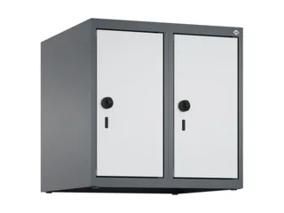 opzetkast,v. locker,2vak.,vak B 250mm,HxBxD 500x500x500mm,vleugeldeur - 1