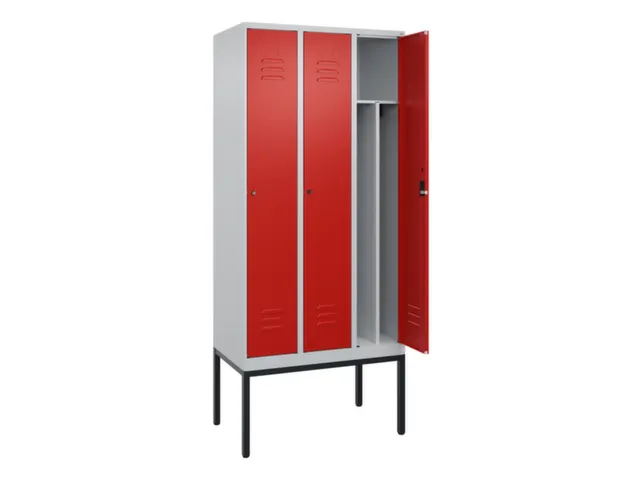locker voor scheiding van kleding,HxBxD 2120x900x500mm,3vak