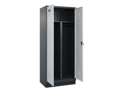 PBM-locker,HxBxD 1950x800x500mm,2vak,vak B 400mm,draaigrendel