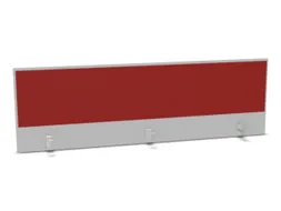 opzetpaneel bureau aanbouw achter MP-lichtgrijs BN4011-rood 1800mm