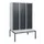 locker met bank,HxBxD 1950x1200x815mm,3vak,vak B 400mm,cil.-slot