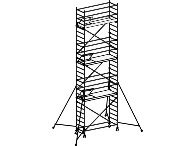 rolsteiger,reik H 8,25m,steiger H 7,49m,3platform(s),m. luik