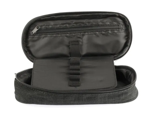 Etui Kangaro met inleg zwart ca 22x5x9cm