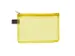 Trousse avec fermeture éclair Foldersys A6 PVC jaune transparent