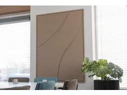 Acoustic Art FLOW XL 160x120cm Bruin Akoestisch kunstwerk Organisch