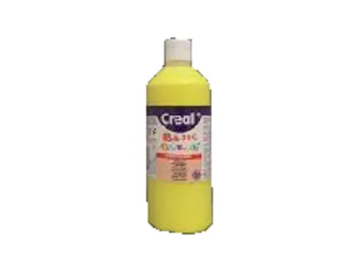 Plakkaatverf Creall basic geel 500ml