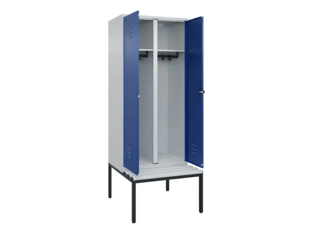 locker voor scheiding van kleding,HxBxD 2120x800x815mm,2vak