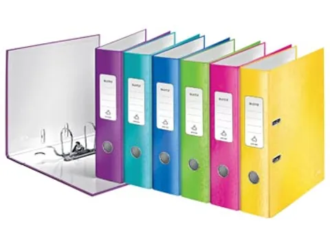 WOW ordner A4 assorti kleuren, rug van 80mm