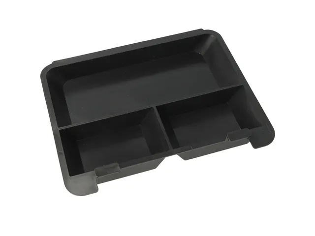 Coffret à monnaie Westcott 200x161x90mm argent, insert en plastique a