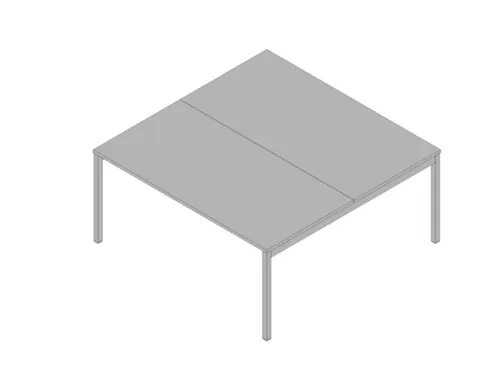 In hoogte verstelbare benchtafel,HxBxD 680-760x1600x1600mm,blad grijs