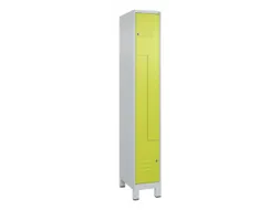 Z-garderobekast,HxBxD 1950x300x500mm,vak B 150/300mm,cil.-slot,voeten