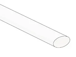 Thermische Krimpkous 9mm - WIT - 25 Stuks