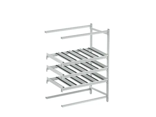 ESD-Kanban-stelling,aanbouwveld aan de zijkant,HxBxD 1860x1385x805mm