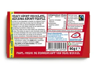Chocolade Tony Chocolonely melk reep 90 gram - 5
