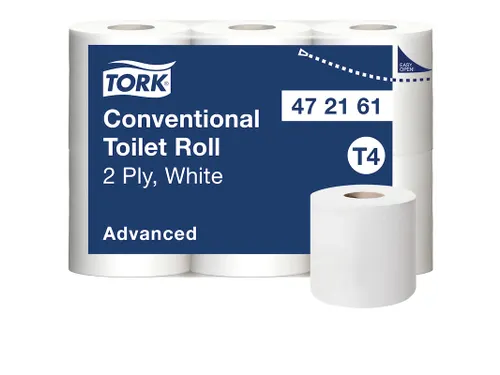 Tork 472161 T4 Traditioneel Toiletpapier Advanced 2-Laags 48 rol