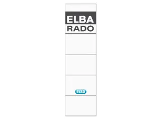 Rug-insteekkaart Elba Rado breed 44x159mm wit 10 stuks - 2